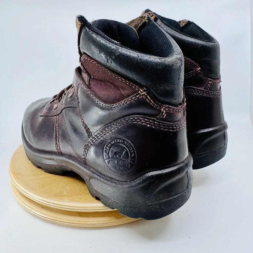 Irish Setter Ely Hiker Work Boots Mens 9 EE extra wide Brown Steel Toe 6 Inch